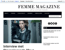 Tablet Screenshot of femmemagazine.nl